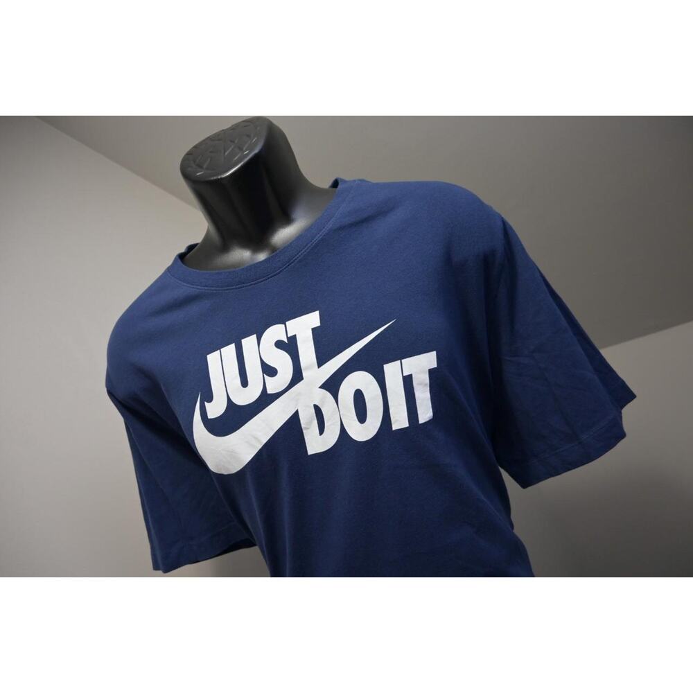 Nike Tee Gym Shirt Graphic Blue Athletic Short Sleeve Mens Size 2XL XXL